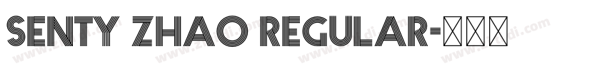 senty ZHAO regular字体转换